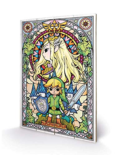 Nintendo Drucken, Holz, Mehrfarbig, 40 x 59cm
