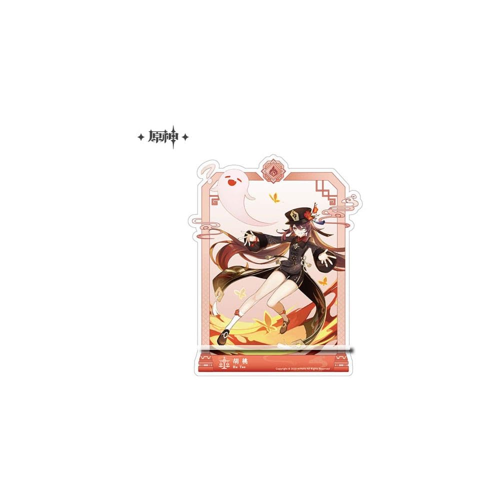miHoYo - Genshin Impact - Hu Tao - Acrylic Figure/Phone Stand - 17 cm - Original & Licensed