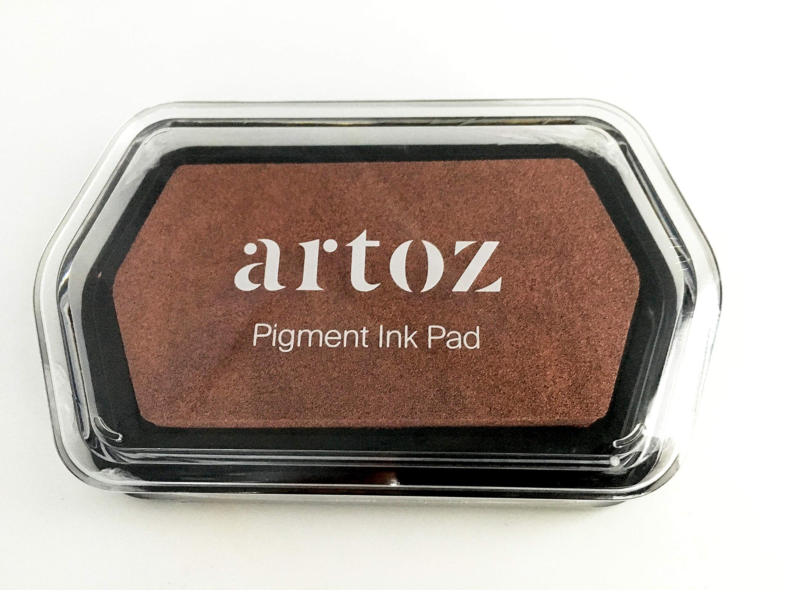 Artoz Stempelkissen in Kupfer Metallic – 110 x 68 x 18 mm – metallische Stempelkissen-Farbe zum Stempeln auf Papier, Karten für Einladungen, Grüße oder zur Hochzeit 1 Stück Stempelkissen Kupfer Metallic