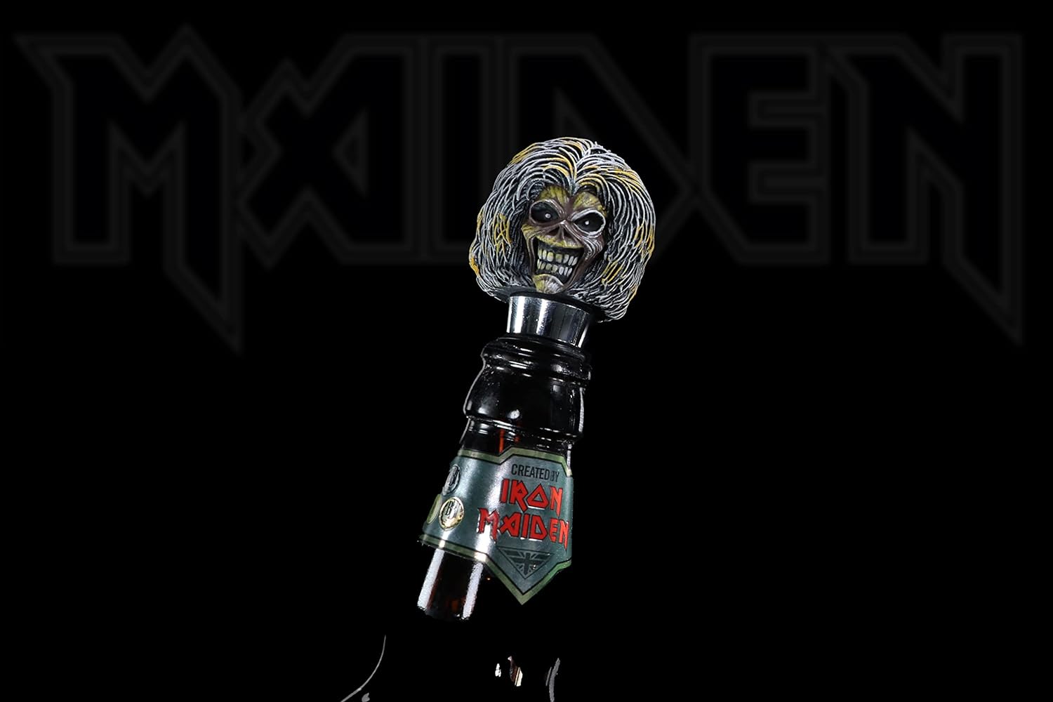 Nemesis Now Officially Licensed Iron Maiden Killers Bottle Stopper, Silver, 10cm
