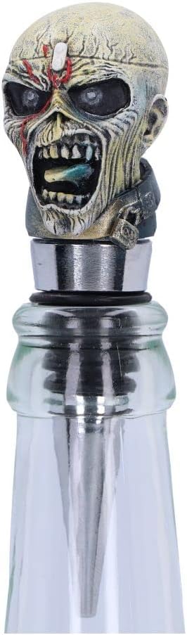 Nemesis Now Officially Licensed Iron Maiden Piece of Mind Bottle Stopper, Silver, 10cm