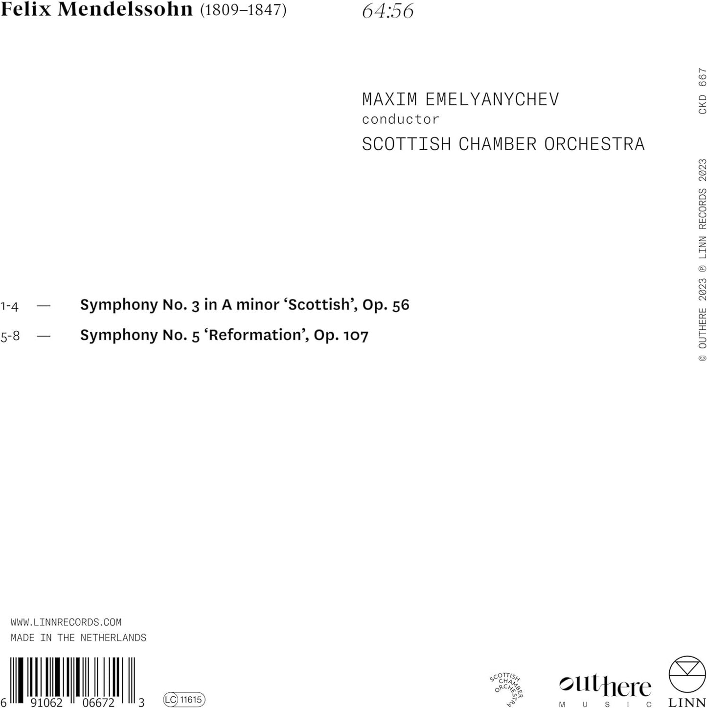 Felix Mendelssohn: Symphonies Nos. 3 & 5