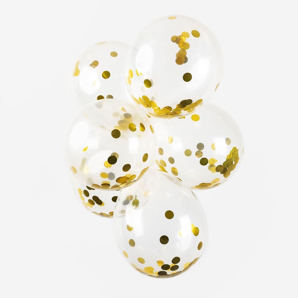 Globos Ballonnen - Confetti - Metallic Goud - 30cm - 6st.