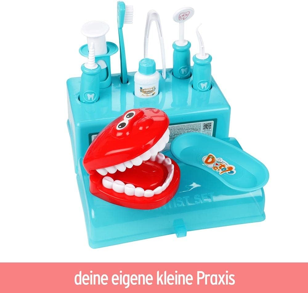 BEMIRO Dentist Toy for Children Case Set - 10 Pieces with Comfortable Case