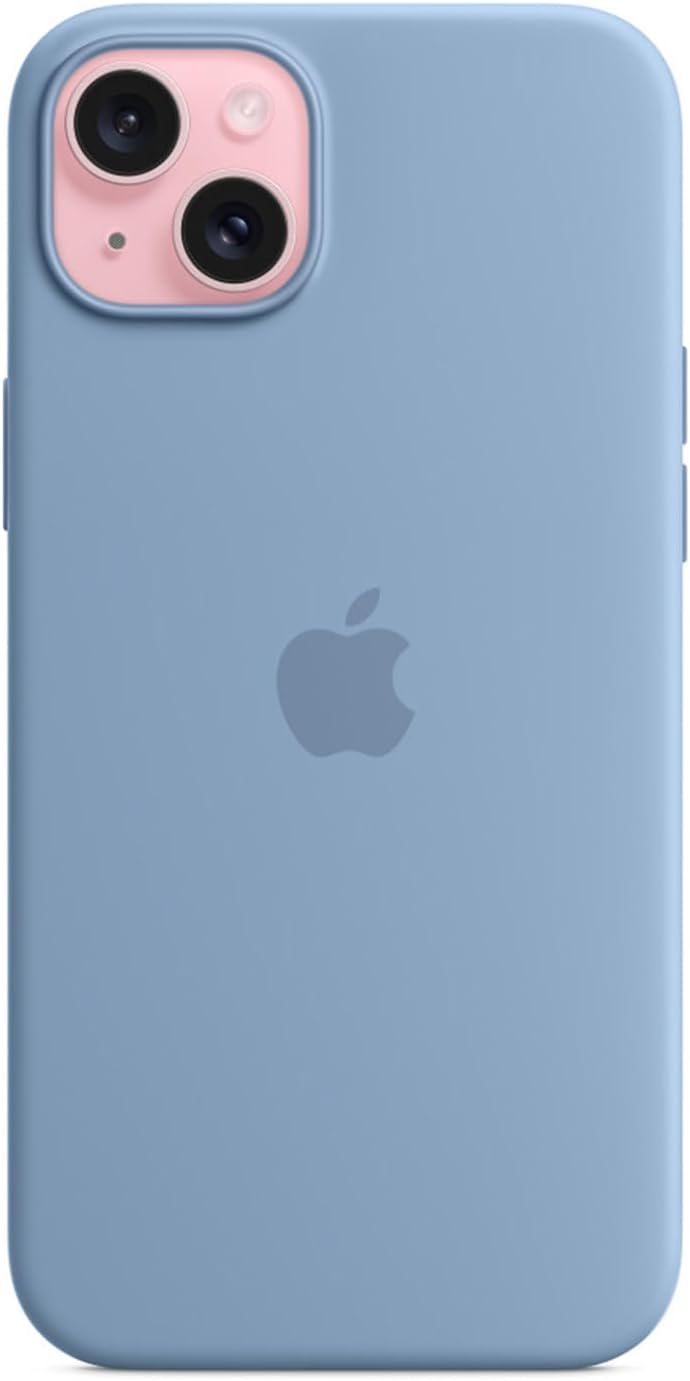 Apple - Back Cover For Mobile Phone - Magsafe Compatibility - Silicone - Winter Blue - For Iphone 15 Plus