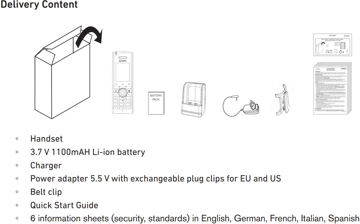 SNOM M65 DECT Handset