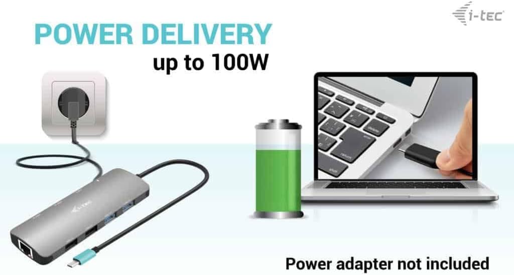 USB-C METAL NANO 2X HDMI DOCKING STATION + PD 100W