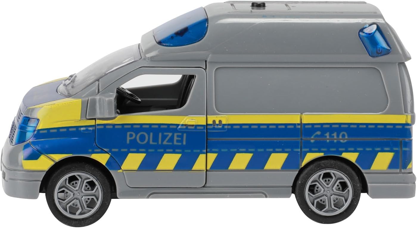 Toi-Toys s.O.S. Junior Police Bus 8 x 13.5 cm Diecast Grey (DE