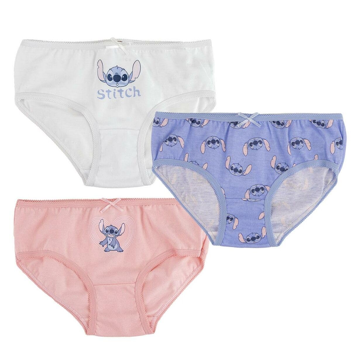 Disney Unisex Kid's Stitch Underwear Pack Half Slip 2-3 Years Multicolor