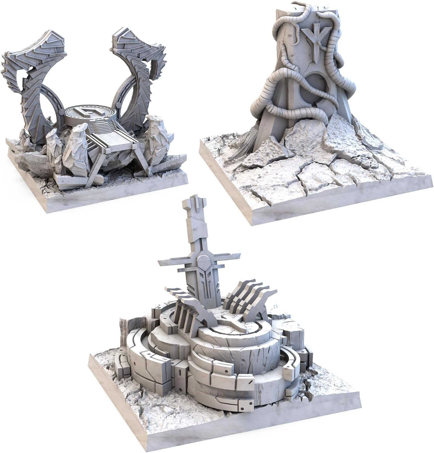 Lords of Ragnarok Board Game Terrain Expansion - Strategic Asymmetric Warfare, Fantasy Game with a Sci-Fi Twist, Ages 14+, 1-4 Players, 90-120 Minute Playtime, Made by Awaken Realms(LOR-TER-K)