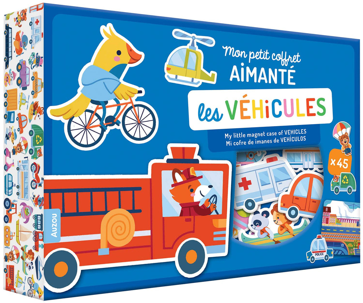 MON PETIT COFFRET AIMANTÉ - LES VÉHICULES