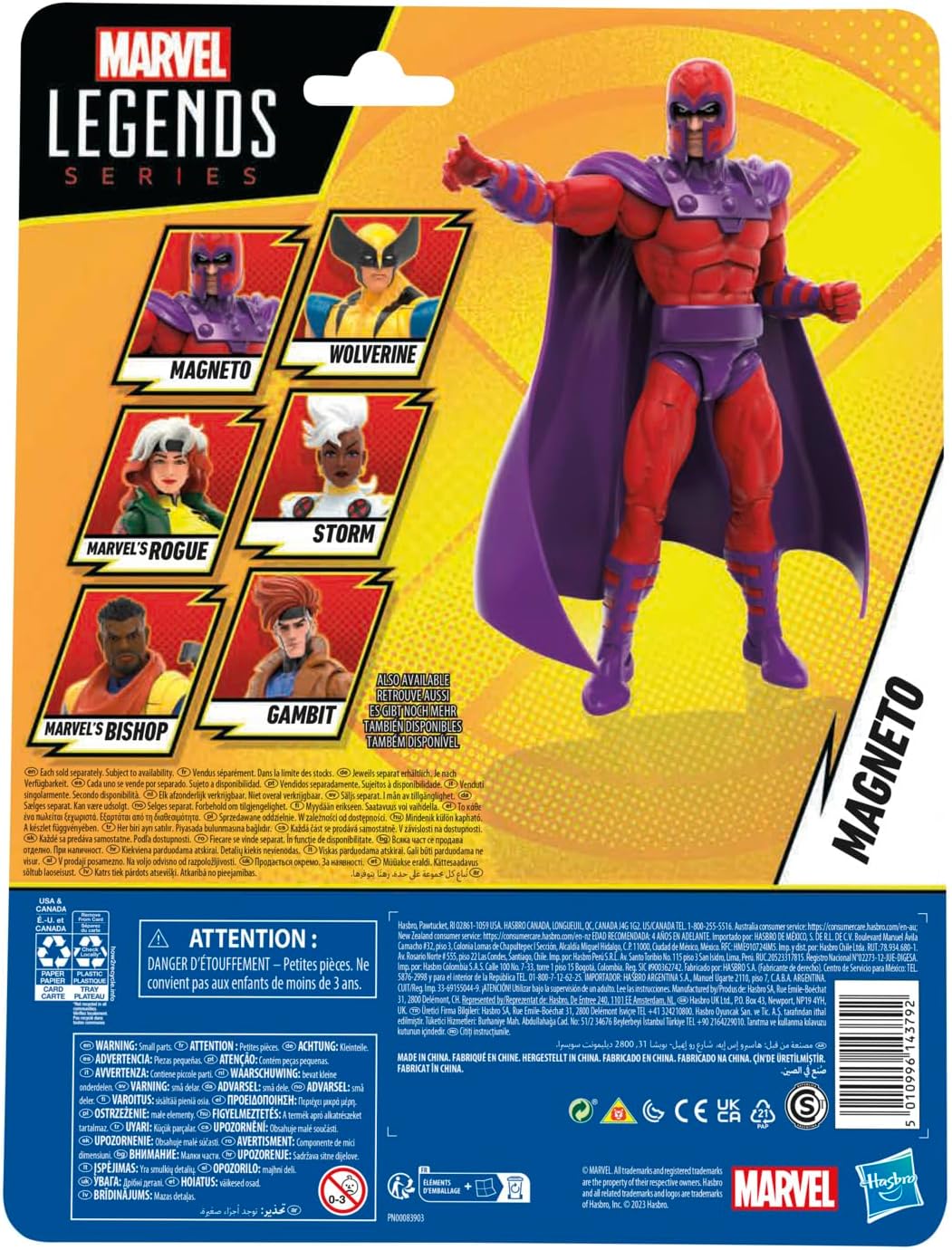 Hasbro Marvel Legends Series Magneto, X-Men ‘97 6" Marvel Legends Action Figures
