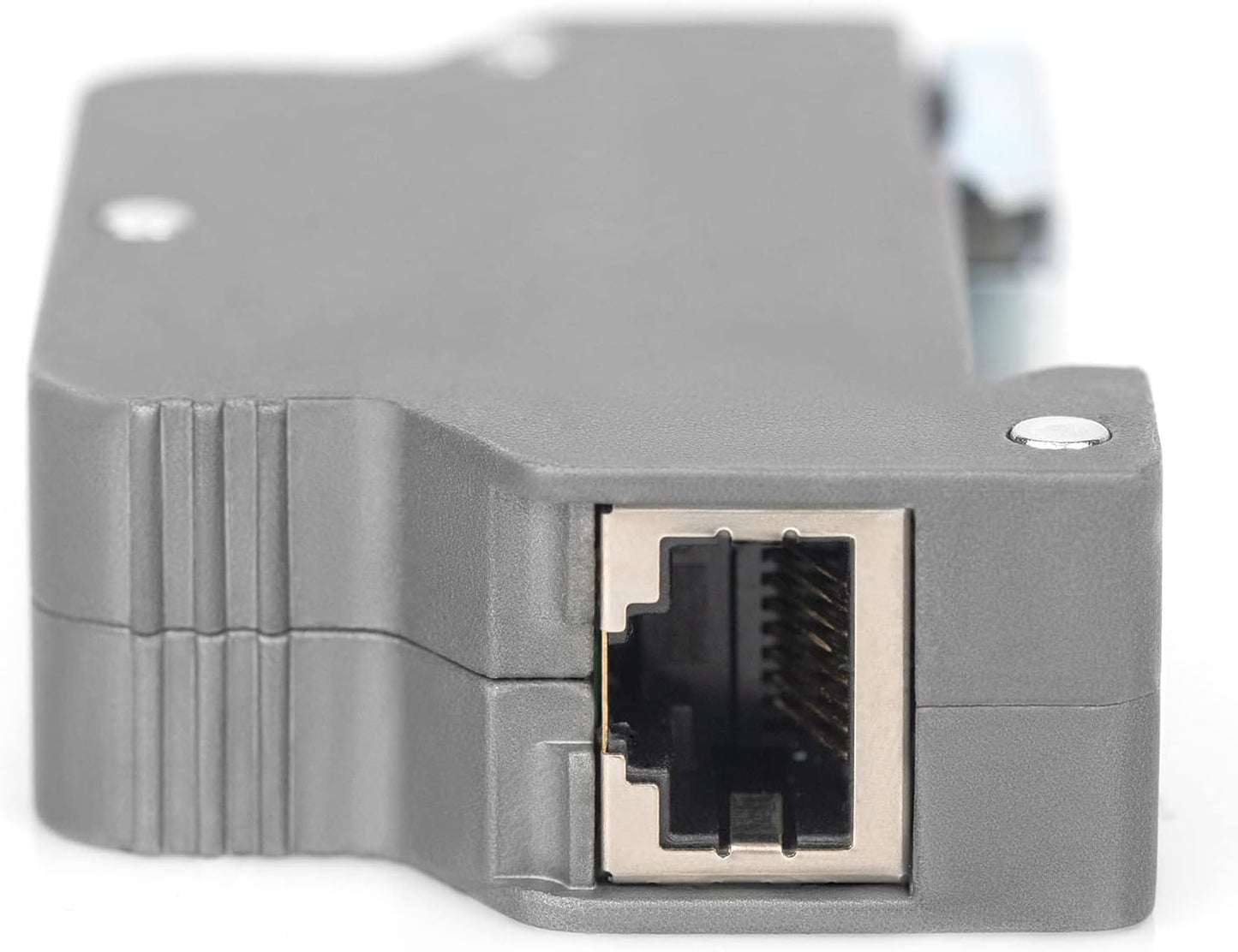 DIGITUS PoE protección contra sobretensiones - hasta 10 kV - 2X Puerto RJ45 - PoE++ - Montaje en Carril DIN - Clase de protección IP40-10/100/1000Mbps