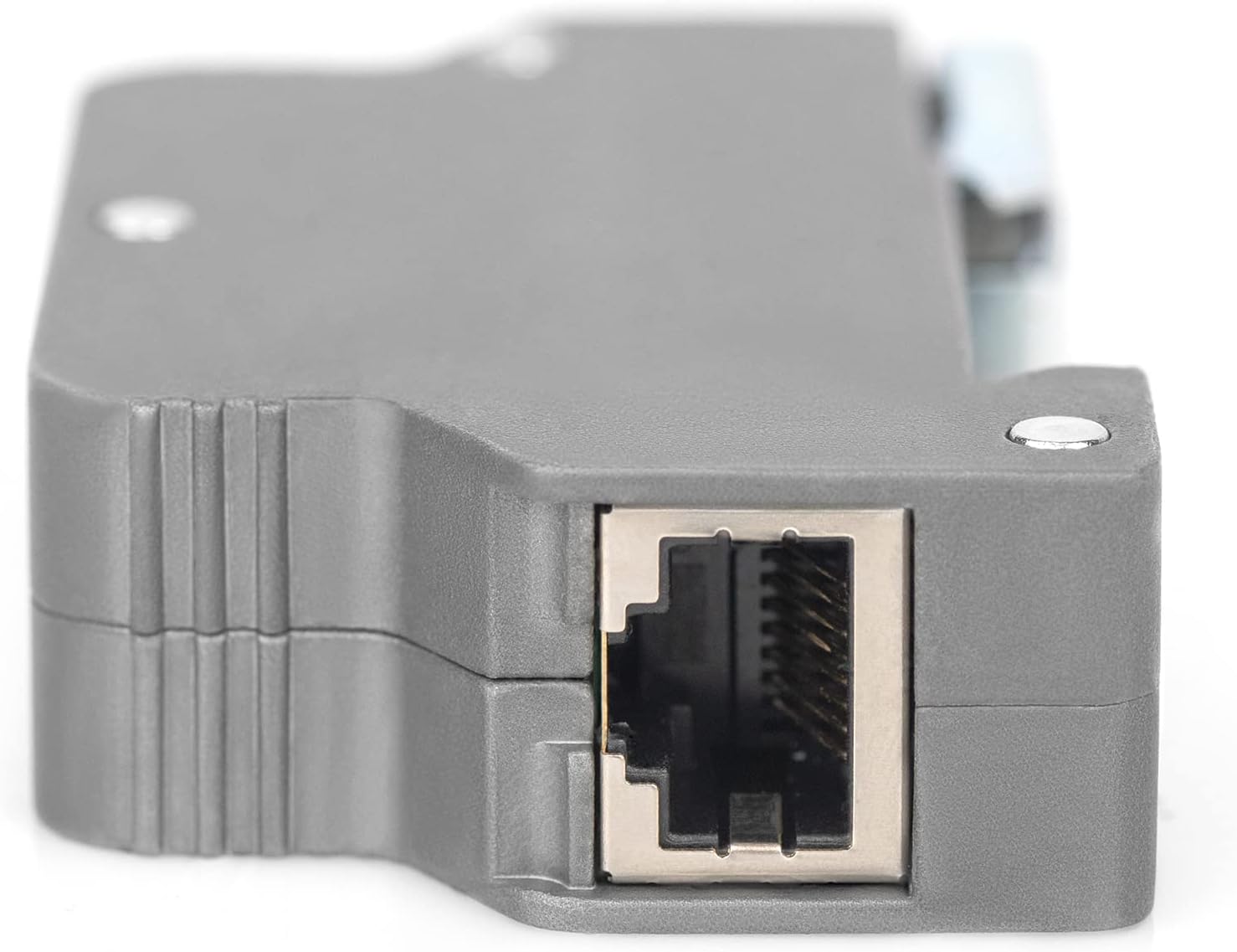 DIGITUS PoE protección contra sobretensiones - hasta 10 kV - 2X Puerto RJ45 - PoE++ - Montaje en Carril DIN - Clase de protección IP40-10/100/1000Mbps