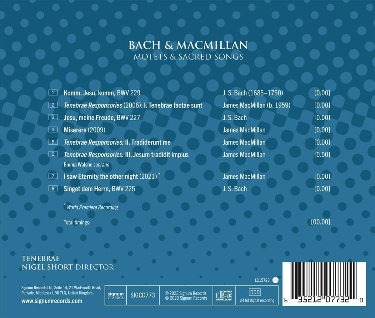 Bach/MacMillan: Motets & Sacred Songs