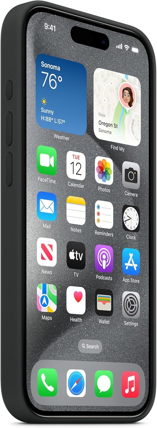 Mobile Cover Apple Black Iphone 15 Pro