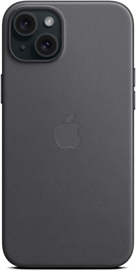 Apple - Back Cover For Mobile Phone - Magsafe Compatibility - Finewoven - Black - For Iphone 15 Plus