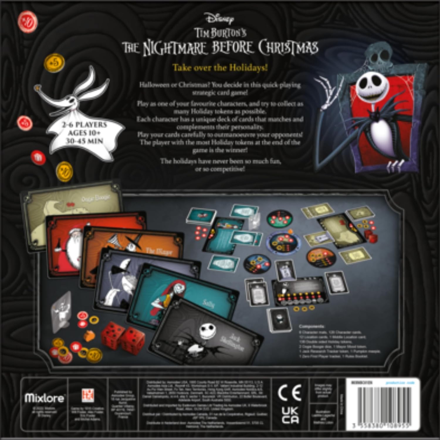 Mixlore | The Nightmare Before Christmas - Take over the Holidays | Card Game | Ages 10+ | 2-6 Players | 30-45 Minutes Playing Time