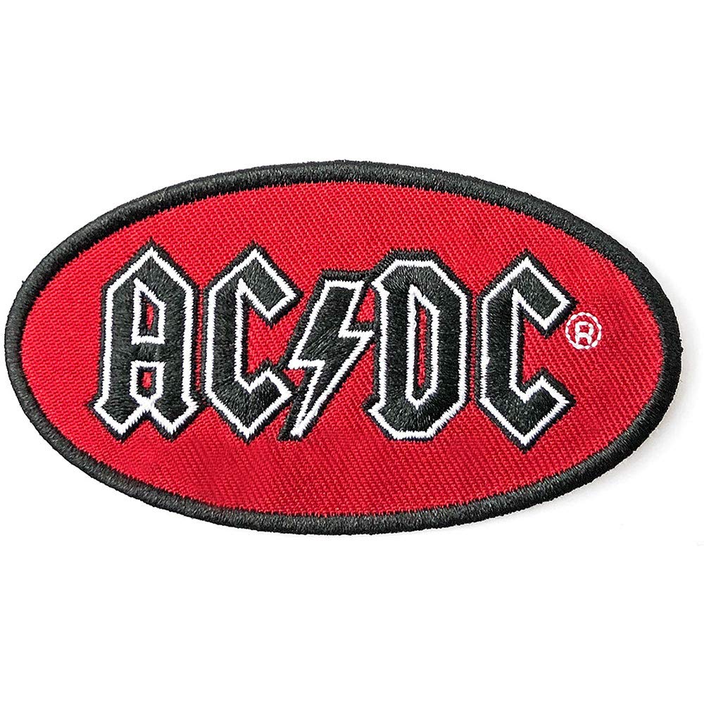 AC/DC Patch Oval Logo Red