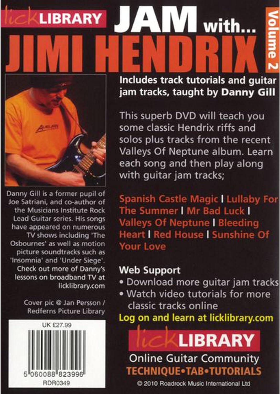 JAM WITH JIMI HENDRIX VOLUME 2 DANNY GIL