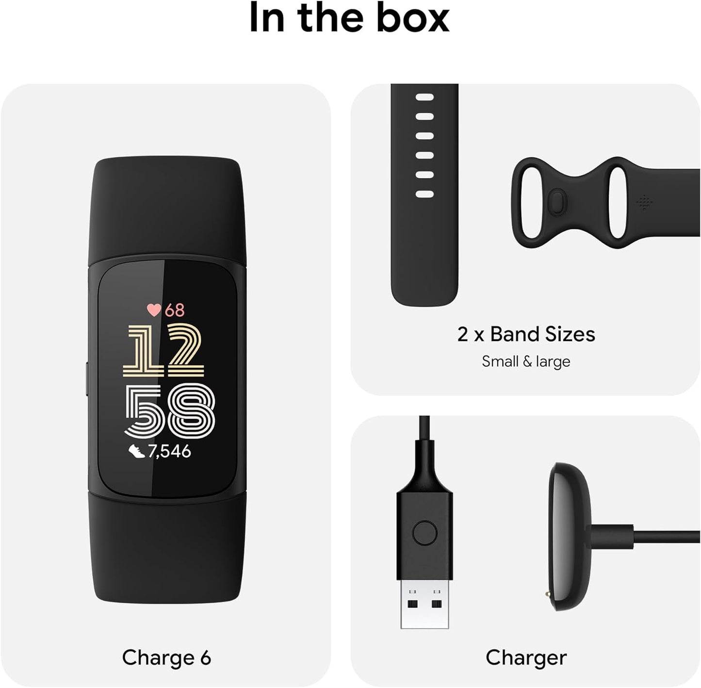 Fitbit Charge 6 - Obsidian/Black (Uk/Ie)