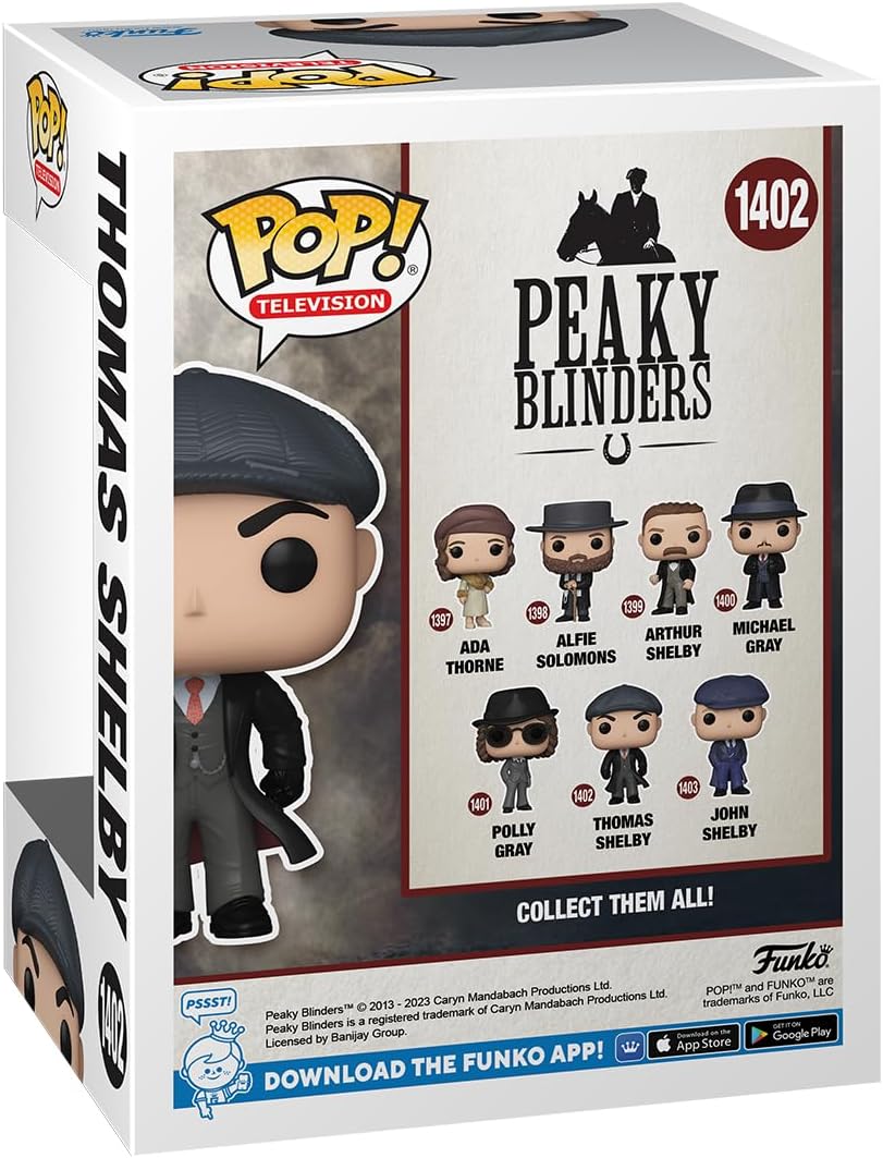 Funko POP! TV: Peaky Blinders - Thomas Shelby - 1/6 Odds for Rare Chase Variant - Collectable Vinyl Figure - Gift Idea - Official Merchandise - Toys for Kids & Adults - TV Fans
