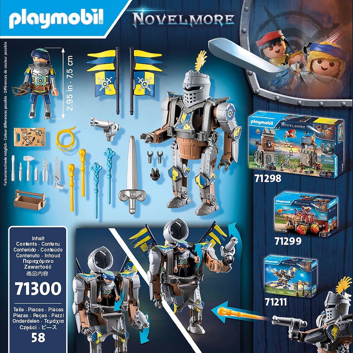 Playmobil 71300 Novelmore - Battle Robot, Castle, Medieval Castle and Knights Toy, Fun Imaginative Role Play, Playset Suitable for Children Ages 4+