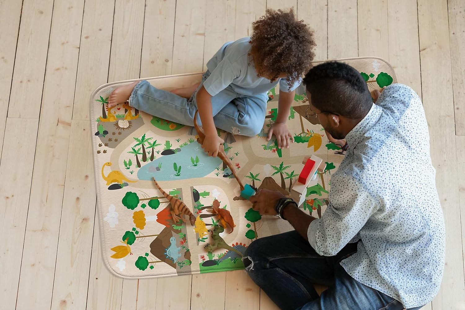 ACHOKA Playmat Ultrasoft Dino Baby Play Table 100 x 150 cm