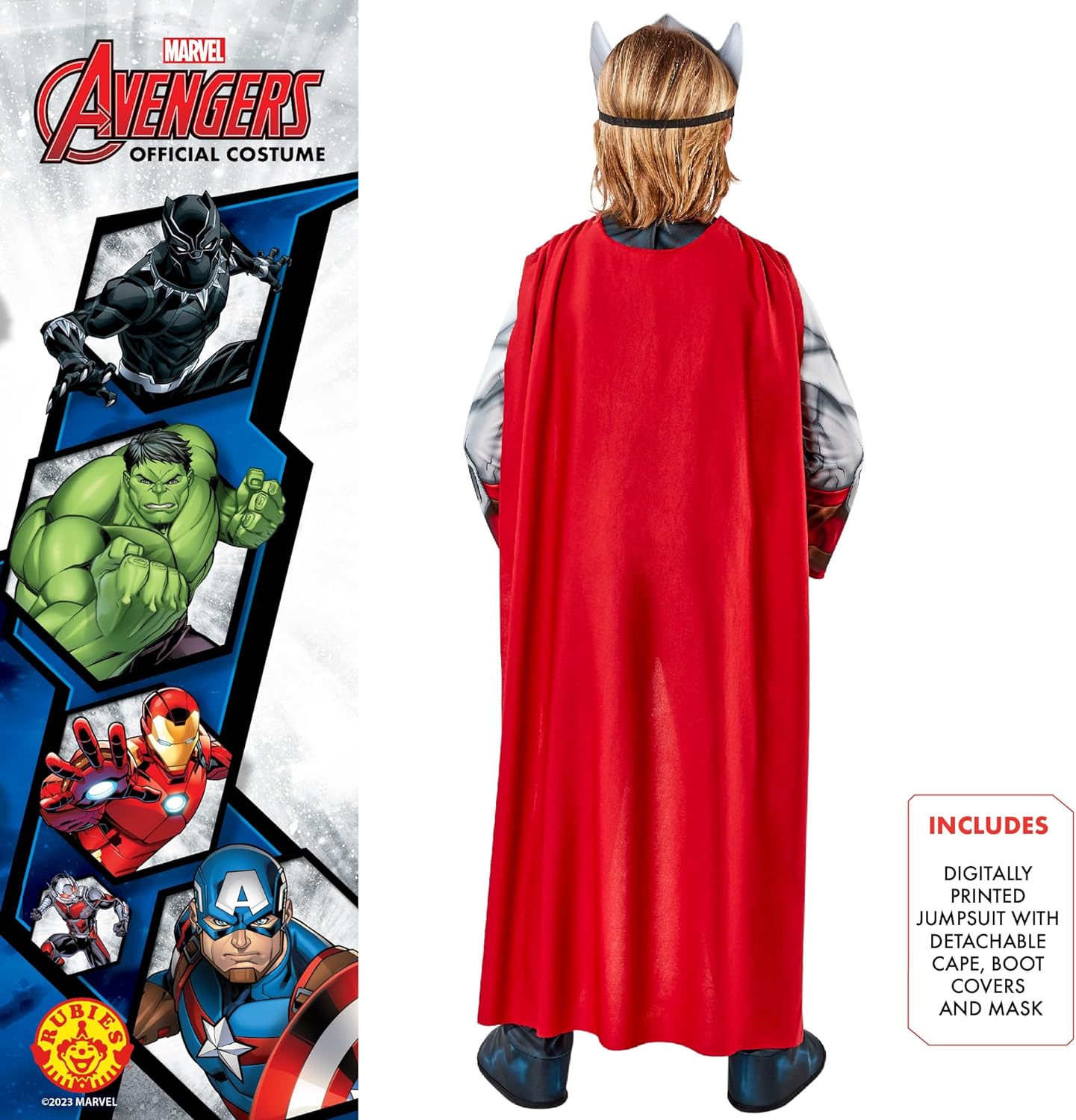 Rubie's Official Thor Child's Costume, Kids Fancy Dress