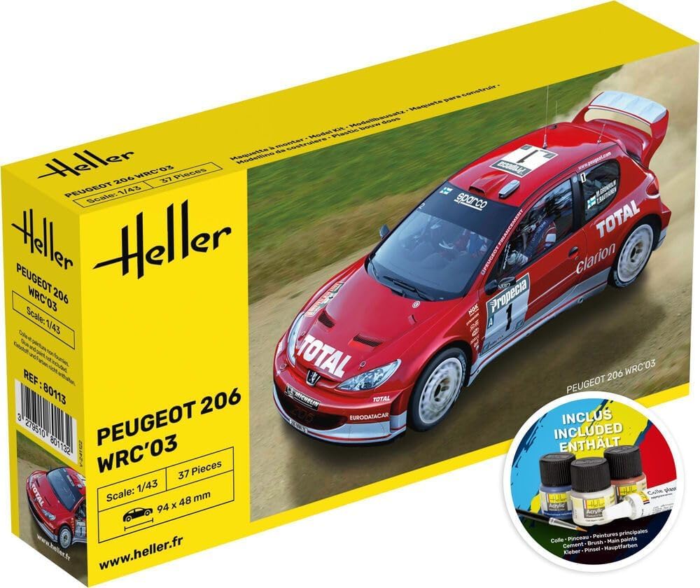 Heller - 1/43 Starter Kit Peugeot 206 WRC '03 (6/23) *