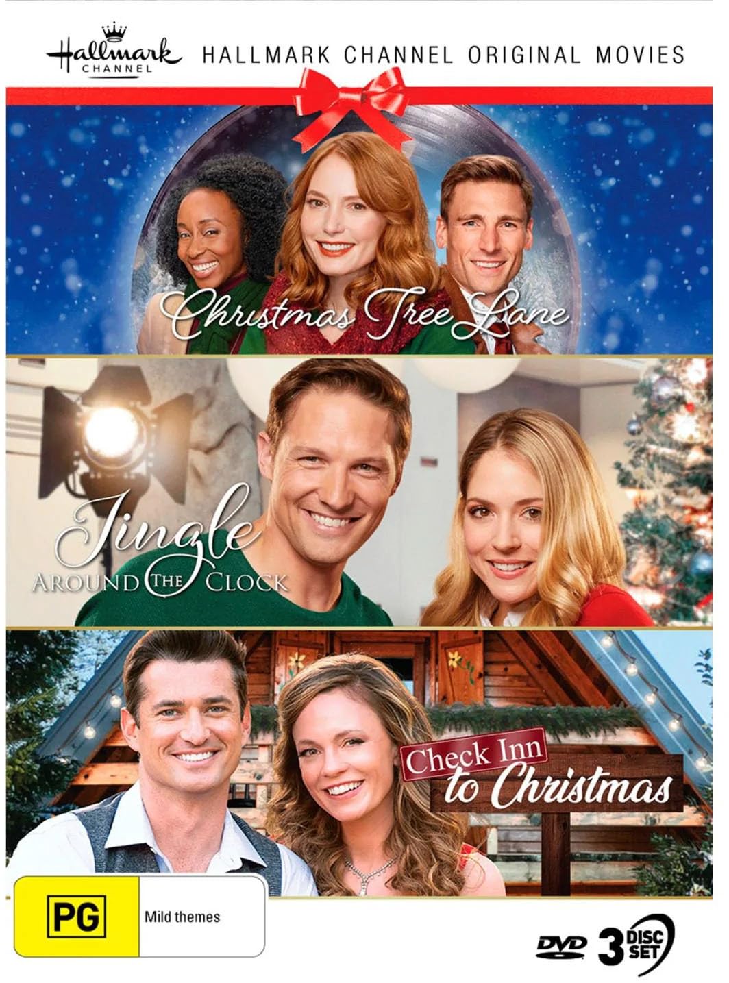 Hallmark Xmas Collection 28 Christmas Tree Lane / Jingle Around The Clock / Check Inn To Christmas NTSC/0