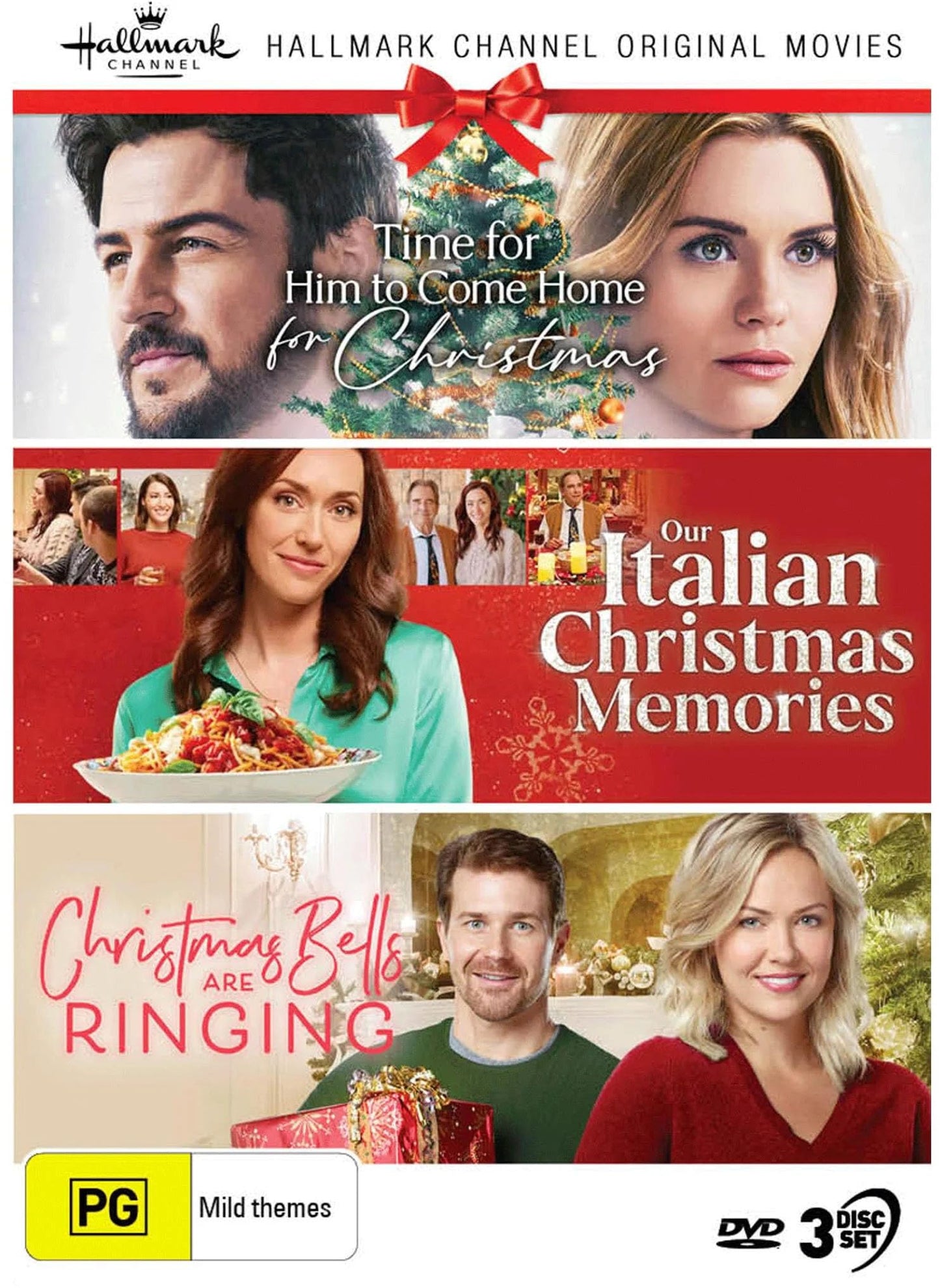 Hallmark Xmas Collection 27 Time For Him To Come Home For Christmas / Our Italian Christmas Memories / Christmas Bells Are Ringing NTSC/0