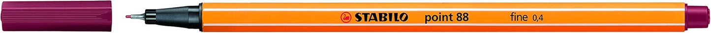 Fineliner - STABILO point 88 - Pack of 10