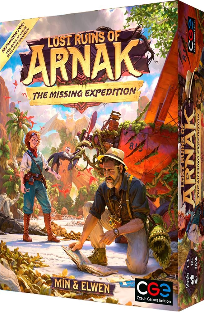 Czech Games Edition | Lost Ruins of Arnak: The Missing Expedition Expansion | Board Game | Ages 12+ | 1-4 Players | 30 Minutes Playing Time Per Player