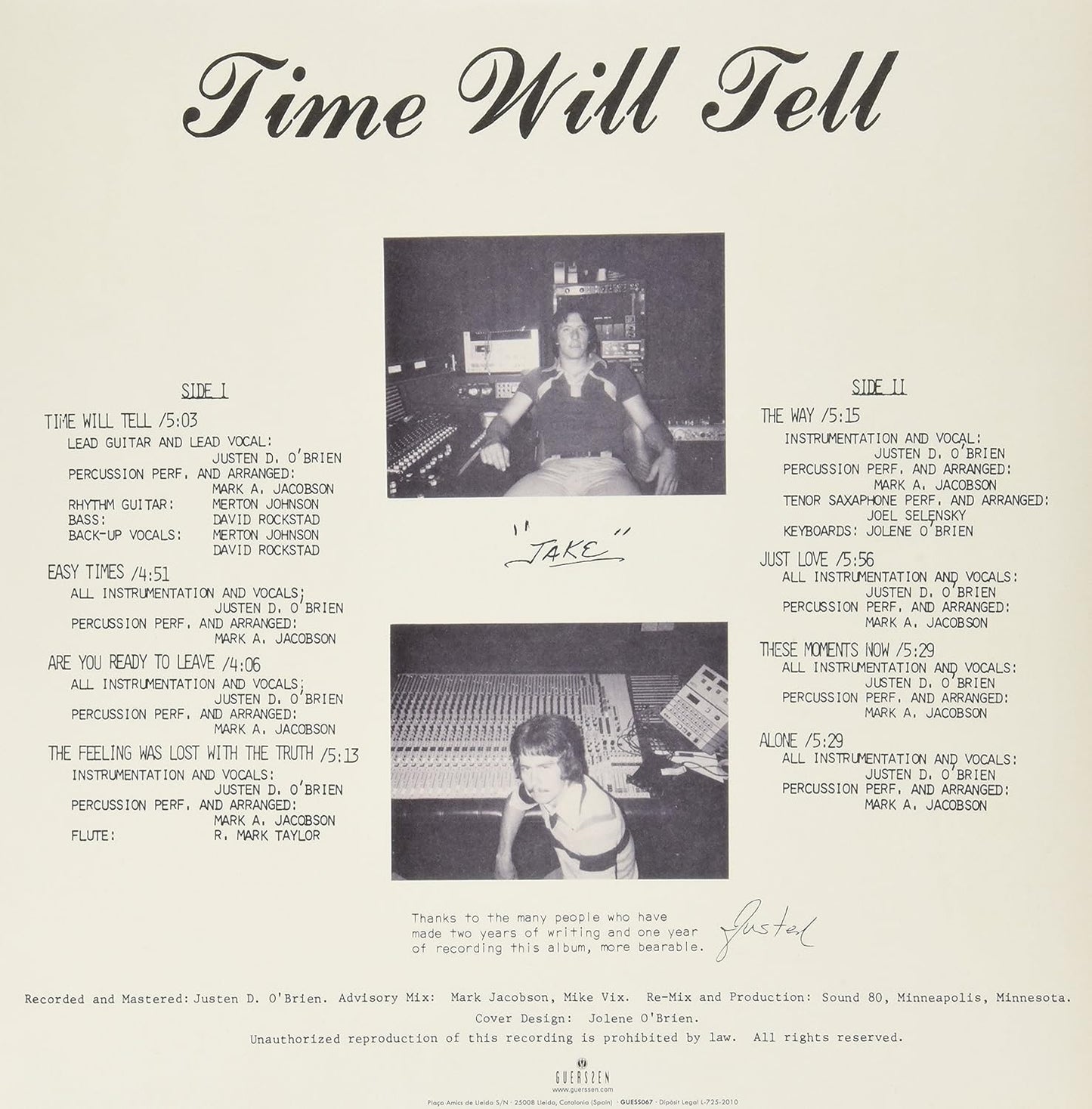 Time Will Tell