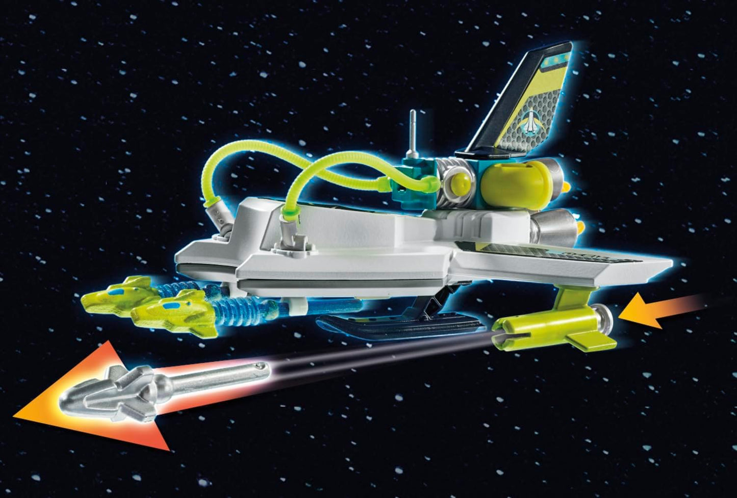 Playmobil 71370 Space Hi-Tech Space Drone, Outer Space Mission, Fun Imaginative Role-Play, PlaySets Suitable for Children Ages 4+
