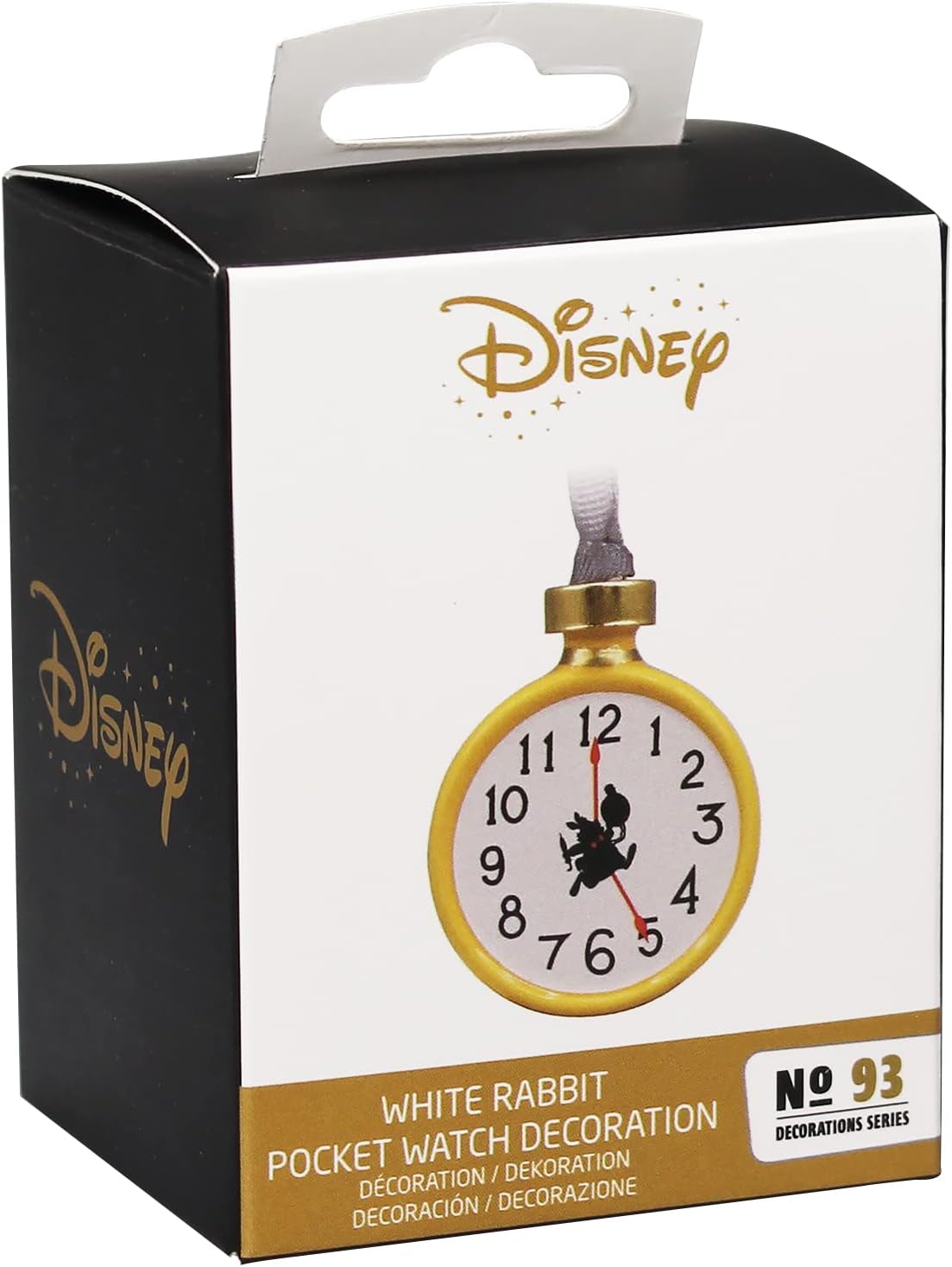 Disney Alice in Wonderland Hanging Tree Decoration - Gold Key - 7.4cm x 4.8cm x 5.7cm - Ornament - Disney Christmas Tree Decorations - Alice In Wonderland Gifts