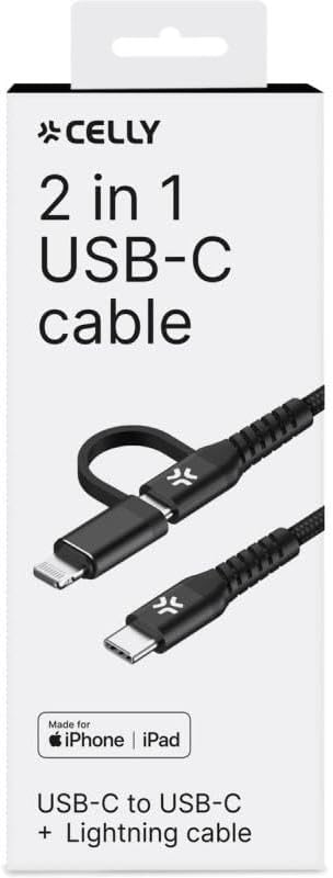 Celly C TO C+Light Cable 2MT BK Marca
