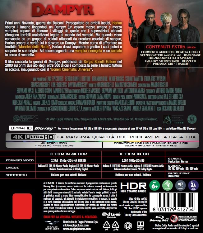 Dampyr - 4K (Bd 4K + Bd Hd) + card