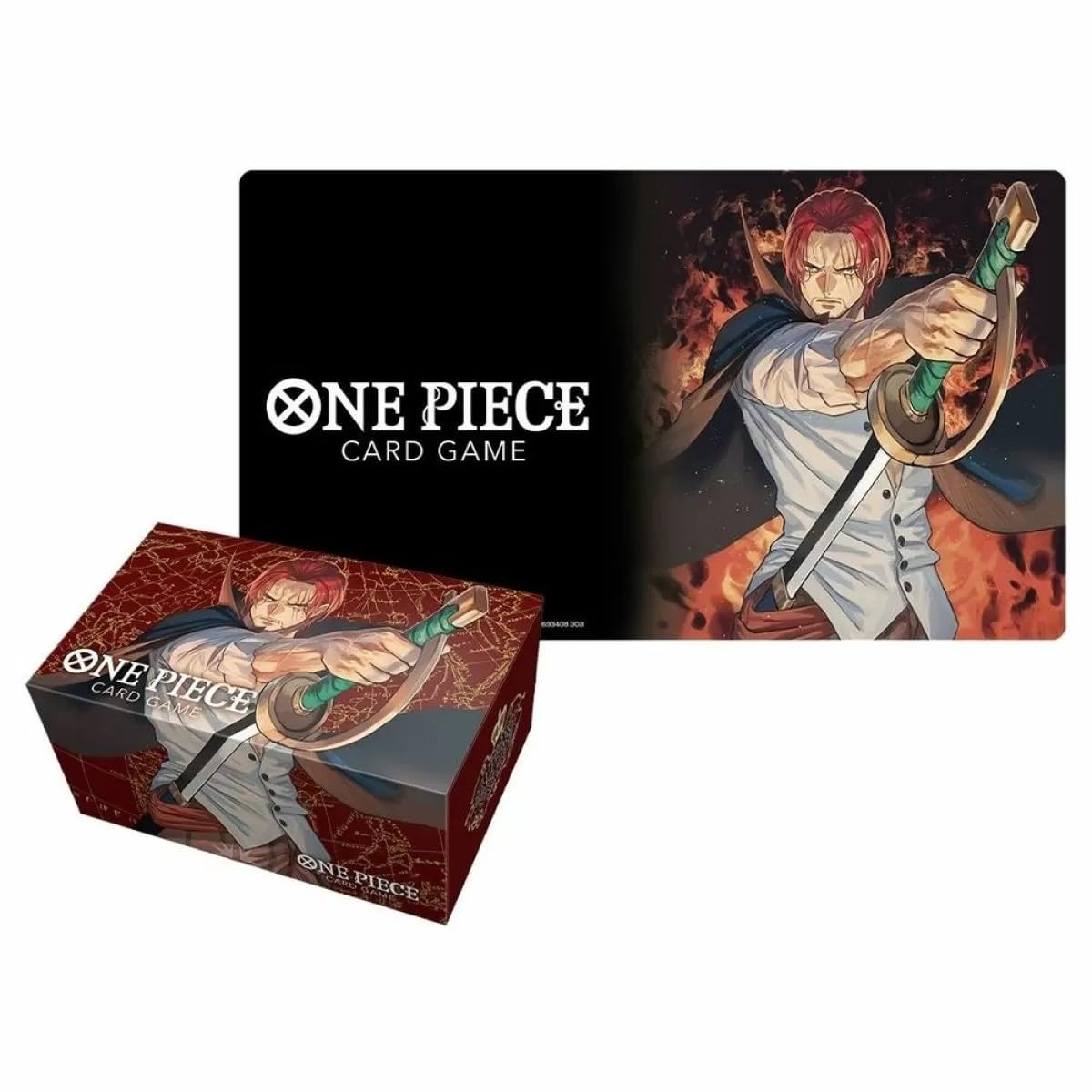 One Piece: Bandai - Card Game Playmat And Storage Box Set - Shanks