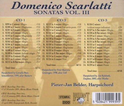 Scarlatti Vol. 3 - Sonatas K 99-139