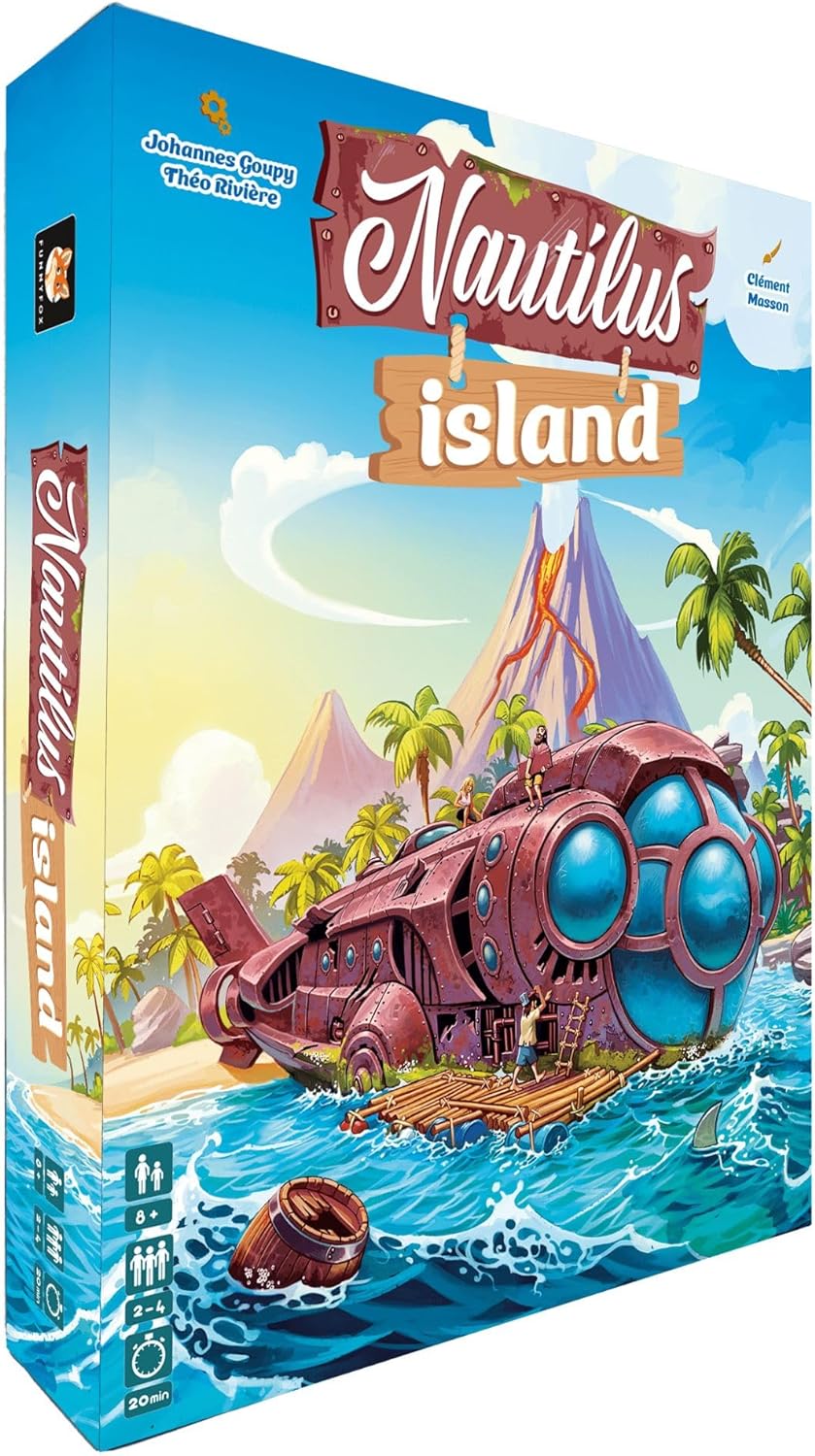 Nautilus Island | Family Board Game | Ages 8+ | 2 to 4 Players | 20 Minutes