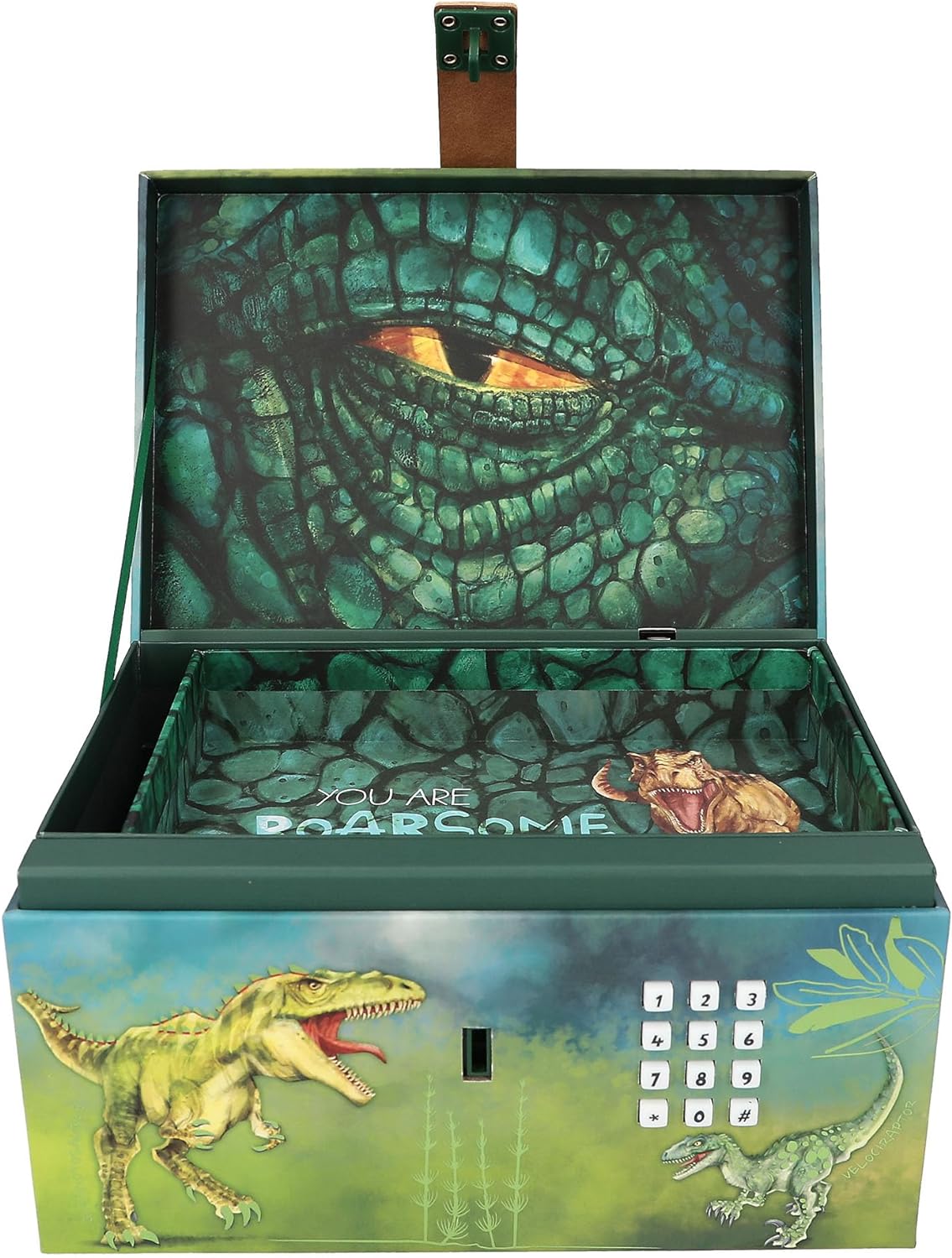 Dino World - Treasure Chest With Code, Sound And Light (0412115)