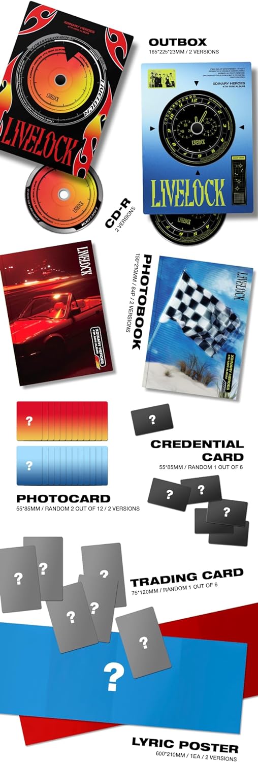 Livelock - Random Cover - incl. 84pg Photobook, Credential Cost, 2 Photocards, Trading Card + Lyric Poster