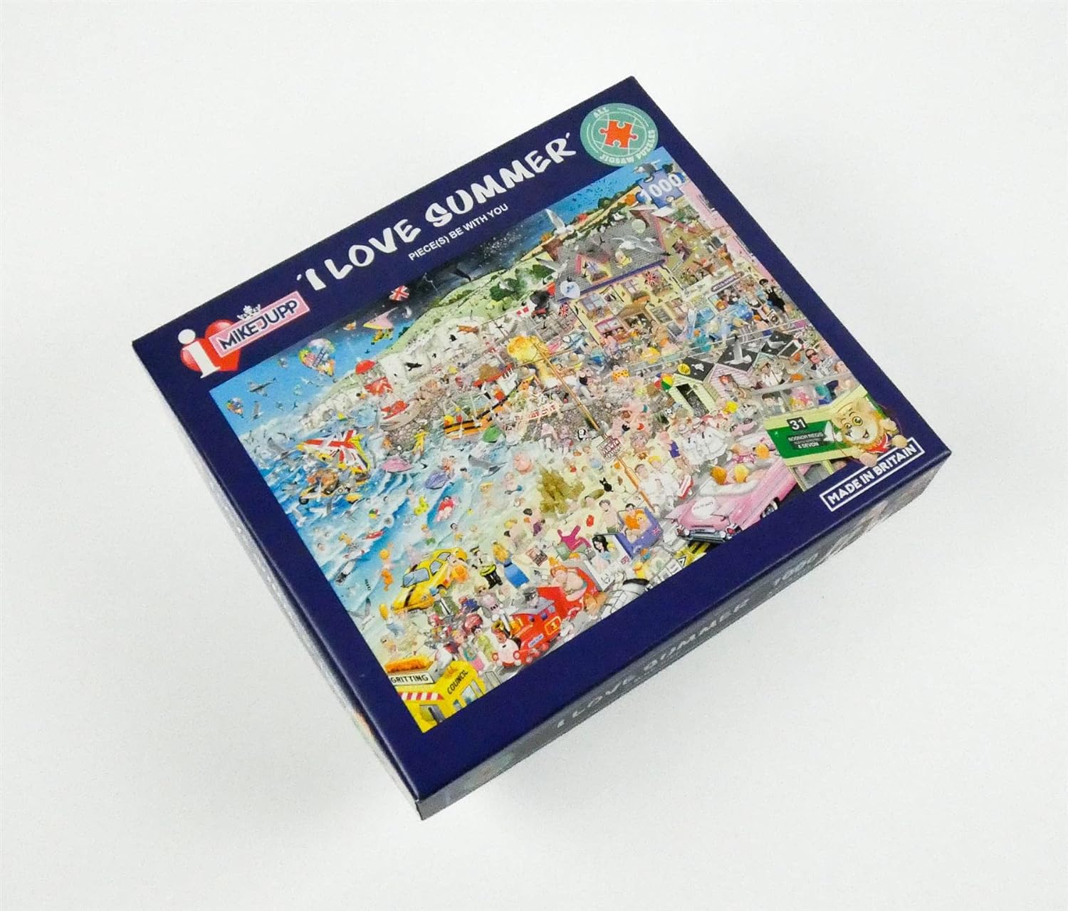 Mike Jupp Jigsaw Puzzles - I Love Summer - 1000 Piece Jigsaw Puzzle For Adults | Made In Britain | 66cm X 50cm