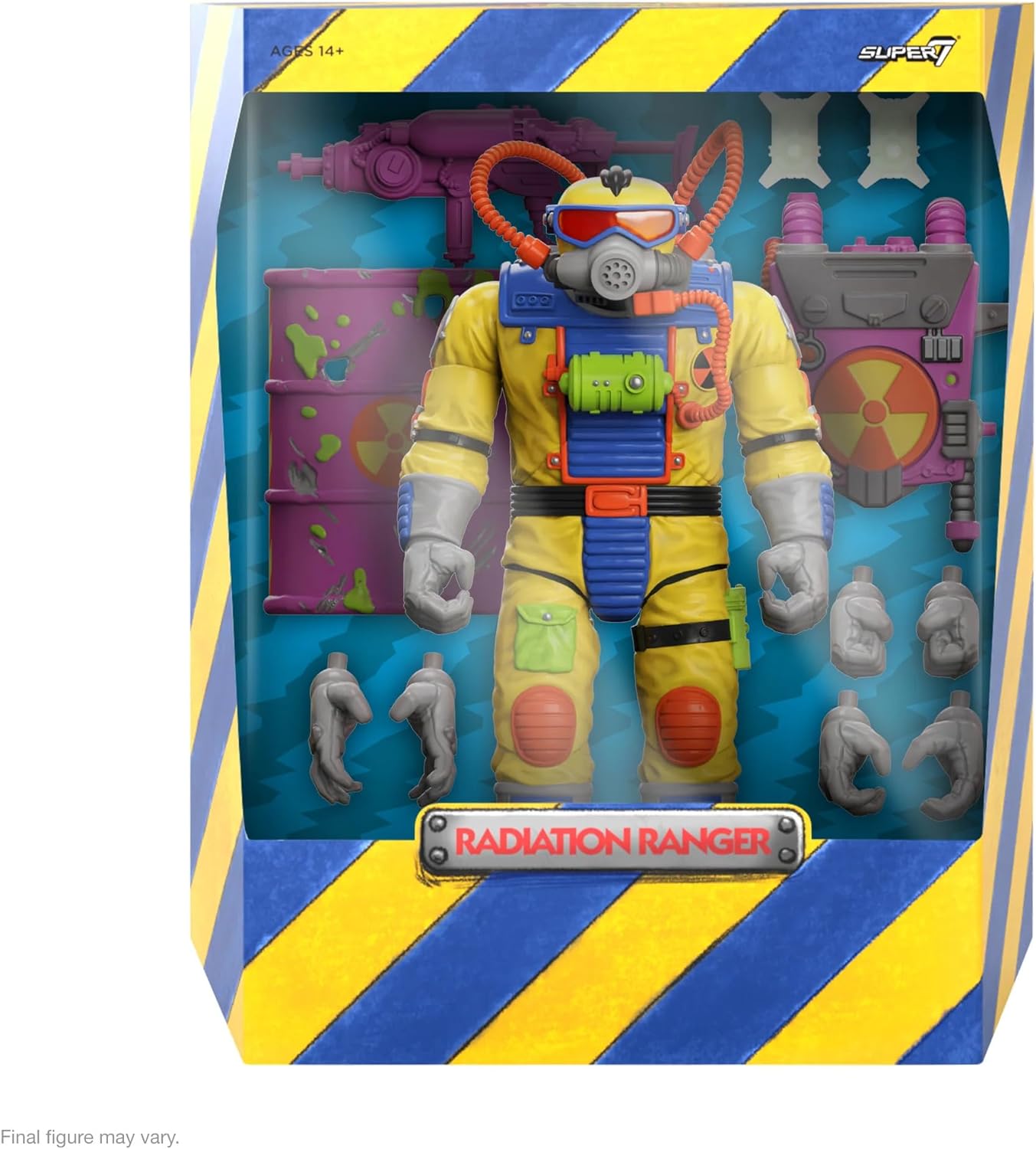 Super7 Toxic Crusaders Ultimates Radiation Ranger Figur, 18 cm