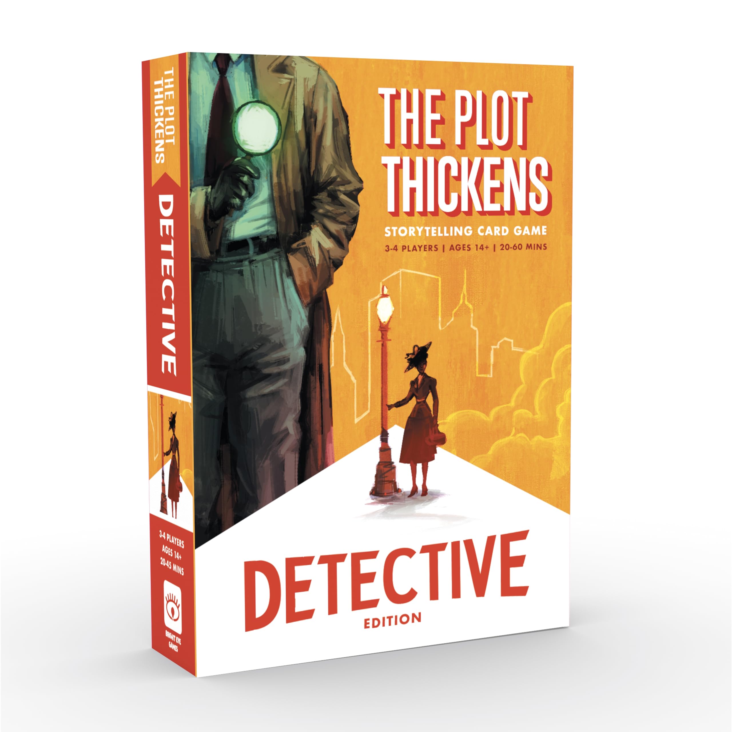 Bright Eye Games | The Plot Thickens: Detective Edition | Card Game | Ages 14+ | 3-4 Players | 20-60 Minutes Playing Time