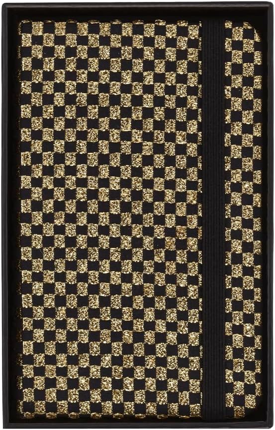 Moleskine Shine Notebook, Cover with Made in Italy Mantero Fabric, with White Pages and Elastic Closure, Pocket Size 13.6x8.8 cm, Color