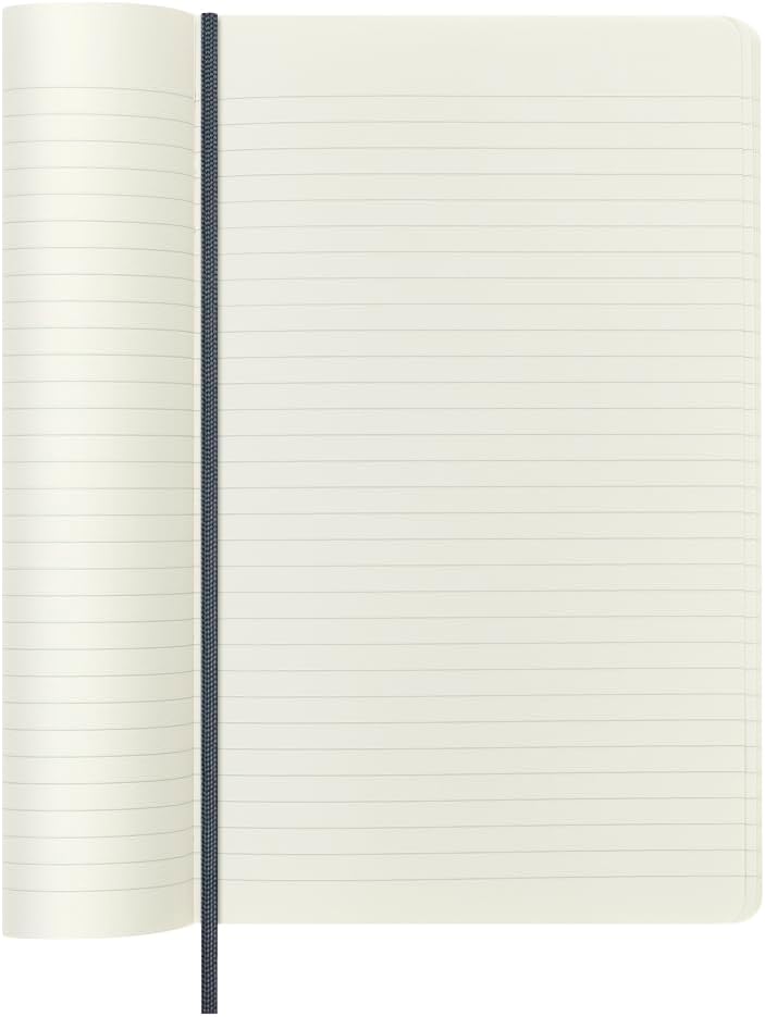 Moleskine Precious & Ethical Notebook, with Gift Box, Vegan Soft Cover, Elastic Closure, Large Format 13x21 cm, Colour