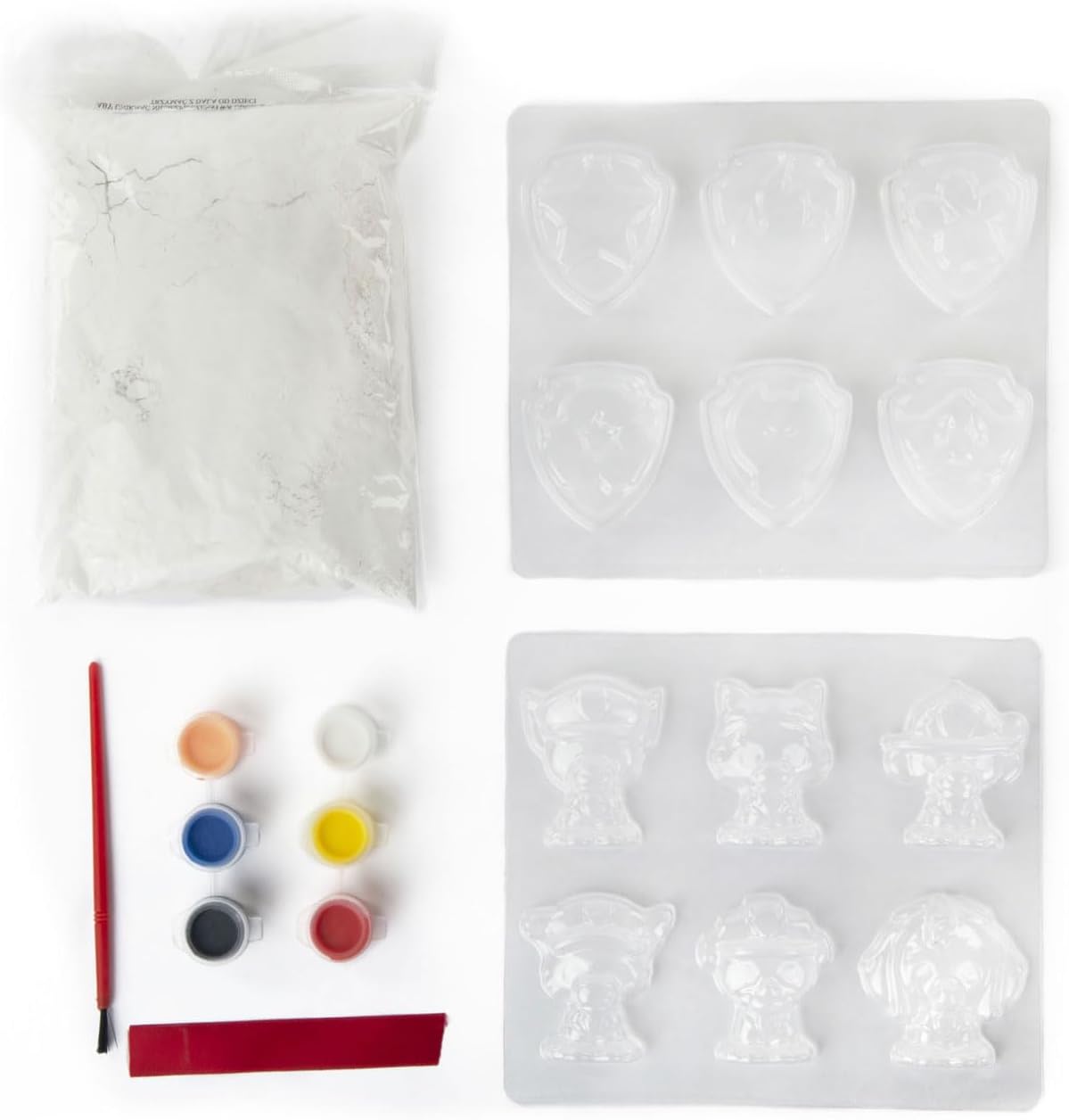 Paw Patrol Plaster Mould & Paint Figure Set